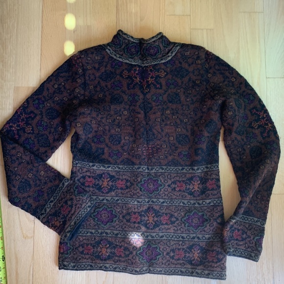 Invisible World 100% ALPACA CARDIGAN SWEATER size xs - Picture 7 of 14